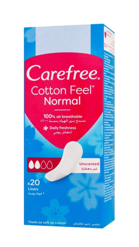 CAREFREE Cotton Feel Wkładki higieniczne 1 op. - 20 szt.