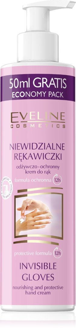 EVELINE Niewidzialne rękawiczki Odżywczo - ochronny krem do rąk 245 ml EVELINE Niewidzialne rękawiczki Odżywczo - ochronny krem do rąk 245 ml