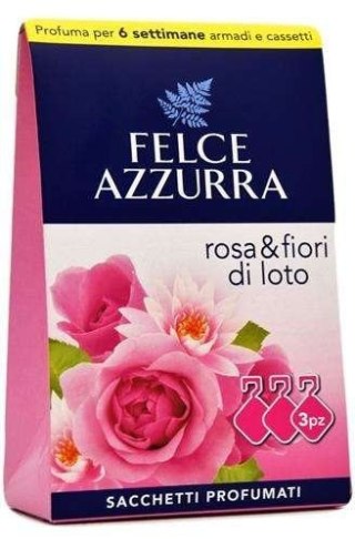FELCE AZZURRA Torebki aromatyczne Rose&Lotus Flower 3 szt