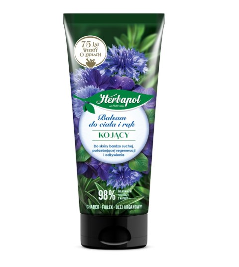 HERBAPOL Balsam do ciała i rąk kojący Chaber - Fiołek 200 ml HERBAPOL Balsam do ciała i rąk kojący Chaber - Fiołek 200 ml