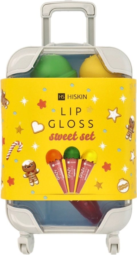 HISKIN Crazy Zestaw Błyszczyków do ust Sweet Set (3 szt.)- walizka HISKIN Crazy Zestaw Błyszczyków do ust Sweet Set (3 szt.)- walizka
