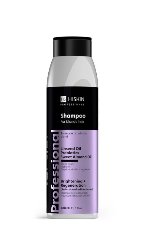 HISKIN Professional Szampon do włosów blond - rozjaśnienie i regeneracja 400 ml HISKIN Professional Szampon do włosów blond - rozjaśnienie i regeneracja 400 ml