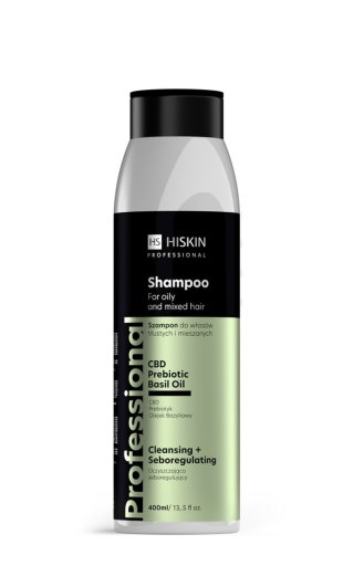 HISKIN Professional Szampon do włosów tłustych i mieszanych - oczyszczająco-seboregulujący 400 ml