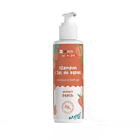 HISKIN for Kids Szampon i żel do kąpieli 2w1 - Extract Peach 280 ml