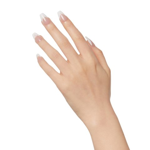 KISS Sztuczne paznokcie na klej Classy Nails, Silk Dress, White, Medium Coffin