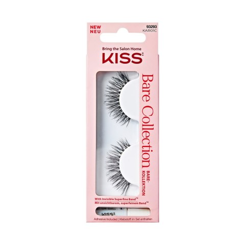 KISS Sztuczne rzęsy Bare Collection KAR01, 1 Pair & Lash Glue Net Wt. 1g