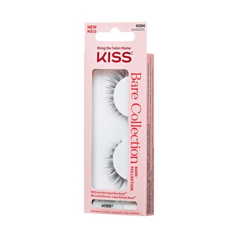 KISS Sztuczne rzęsy Bare Collection KAR03, 1 Pair & Lash Glue Net Wt. 1g