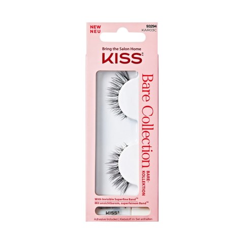 KISS Sztuczne rzęsy Bare Collection KAR03, 1 Pair & Lash Glue Net Wt. 1g