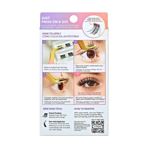KISS Sztuczne rzęsy samoprzylepne Press-On Falsies Eyelash Clusters Minipack, Natural, Classy