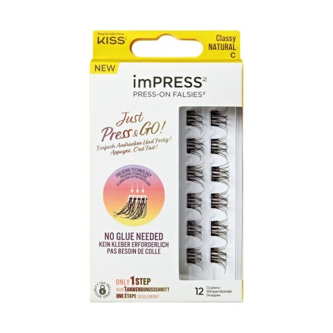 KISS Sztuczne rzęsy samoprzylepne Press-On Falsies Eyelash Clusters Minipack, Natural, Classy