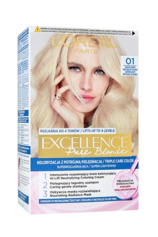 LOREAL Excellence Creme Farba do włosów 01 - Superjasny naturalny blond 1op.