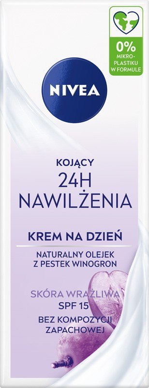NIVEA 24H Nawilżenia Kojąco-nawilżający krem na dzień SPF 15 50 ml