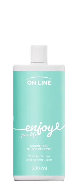 ON LINE Emocje Żel pod prysznic Enjoy - biała herbata i lotos 500 ml