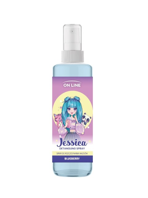 ON LINE KIDS Jessica Spray do rozczesywania włosów - Blueberry 200 ml ON LINE KIDS Jessica Spray do rozczesywania włosów - Blueberry 200 ml