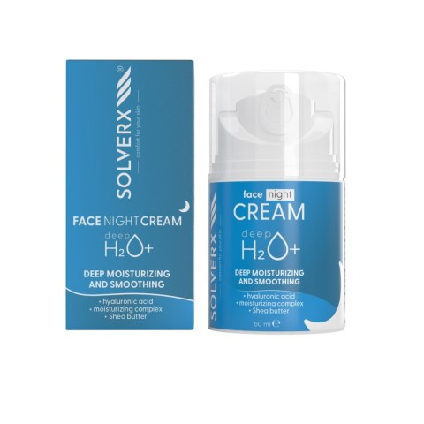 SOLVERX Deep H2O+ Krem głęboko nawilżający na noc - skóra sucha i odwodniona 50 ml SOLVERX Deep H2O+ Krem głęboko nawilżający na noc - skóra sucha i odwodniona 50 ml