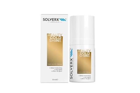 SOLVERX Face & Eyes Cream Krem na twarz i pod oczy Beauty Gold Shine 30 ml