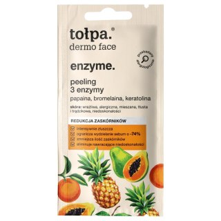 TOŁPA Dermo Face Enzyme Peeling do twarzy 3 Enzymy - redukcja zaskórników 8 ml