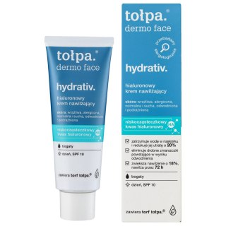 TOŁPA Dermo Face Hydrativ Hialuronowy Bogaty Krem nawilżający SPF10 na dzień 40 ml