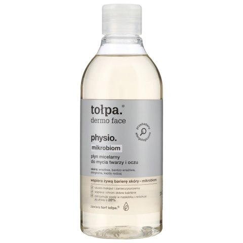 TOŁPA Dermo Face Physio Mikrobiom Płyn micelarny do mycia twarzy i oczu 400 ml TOŁPA Dermo Face Physio Mikrobiom Płyn micelarny do mycia twarzy i oczu 400 ml