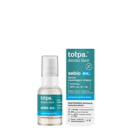 TOŁPA Dermo Face Sebio BHL Serum nawilżająco kojące na dzień i noc 30 ml TOŁPA Dermo Face Sebio BHL Serum nawilżająco kojące na dzień i noc 30 ml