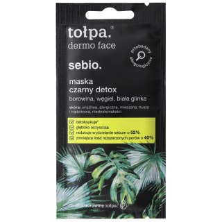 TOŁPA Dermo Face Sebio Maska do twarzy - Czarny Detox 8 ml (saszetka)