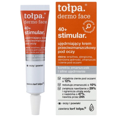 TOŁPA Dermo Face Stimular 40+ Ujędrniający Krem przeciwzmarszczkowy pod oczy 10 ml TOŁPA Dermo Face Stimular 40+ Ujędrniający Krem przeciwzmarszczkowy pod oczy 10 ml