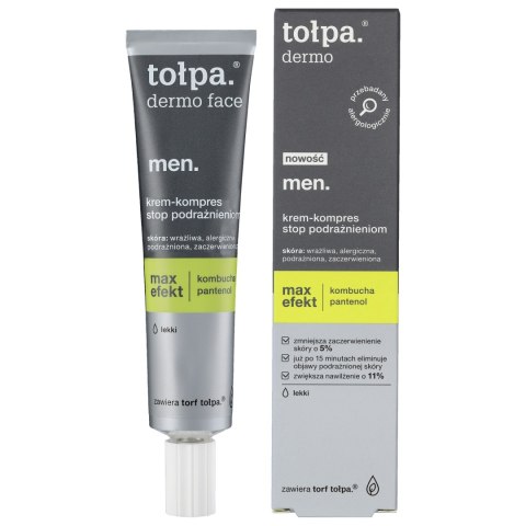 TOŁPA Dermo Men Krem-kompres stop podrażnieniom lekki Max Efekt 40 ml TOŁPA Dermo Men Krem-kompres stop podrażnieniom lekki Max Efekt 40 ml
