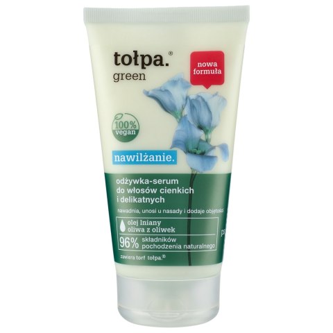 TOŁPA Green Nawilżanie Odżywka-serum do włosów cienkich i delikatnych 150 ml TOŁPA Green Nawilżanie Odżywka-serum do włosów cienkich i delikatnych 150 ml