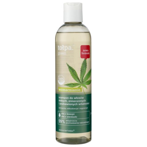 TOŁPA Green Wzmacnianie Szampon do włosów słabych, zniszczonych i pozbawionych witalności 300 ml TOŁPA Green Wzmacnianie Szampon do włosów słabych, zniszczonych i pozbawionych witalności 300 ml