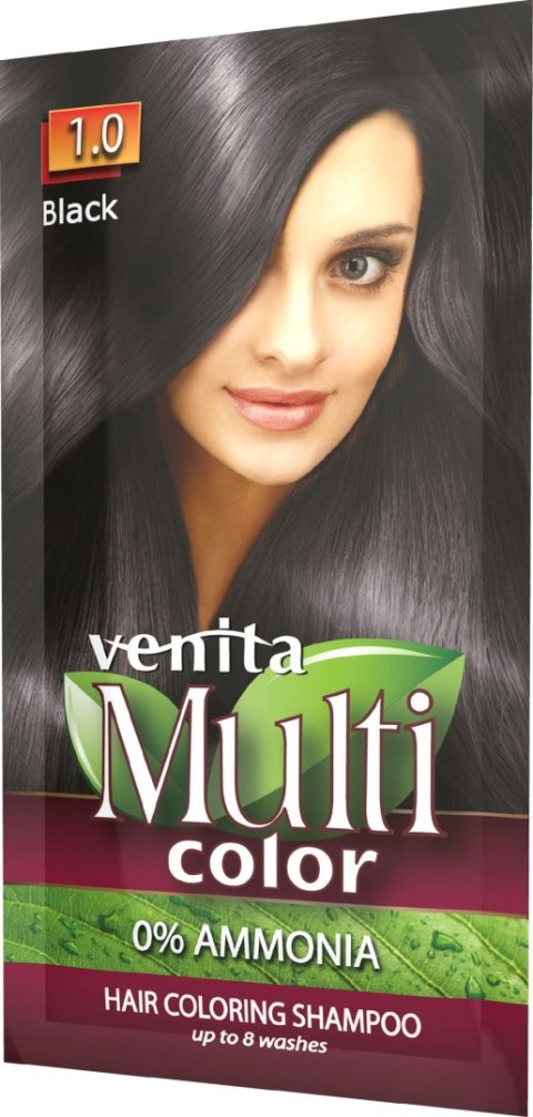 VENITA Multicolor Szampon koloryzujący 1.0 Black 40 g VENITA Multicolor Szampon koloryzujący 1.0 Black 40 g