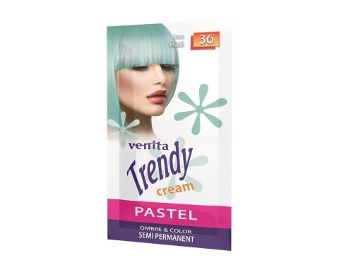 VENITA Trendy Cream Ultra Krem do koloryzacji włosów 36 Ice Mint 35 g VENITA Trendy Cream Ultra Krem do koloryzacji włosów 36 Ice Mint 35 g