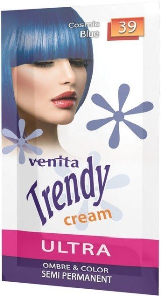 VENITA Trendy Cream Ultra Krem do koloryzacji włosów 39 Cosmic Blue 35 g