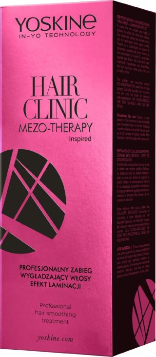 YOSKINE Hair Clinic Mezo Therapy Profesjonalny zabieg wygładzający włosy - efekt laminacji