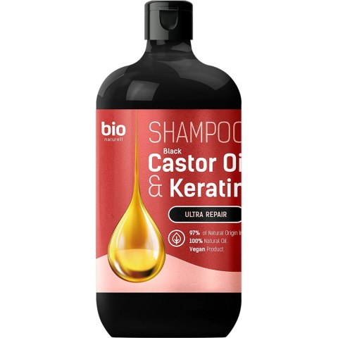 BIO NATURELL Black Castor Oil & Keratin Szampon dla wszystkich typów włosów 946 ml