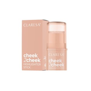 CLARESA Cheek2Cheek Kremowy rozświetlacz w sztyfcie 01 Pearl Shine