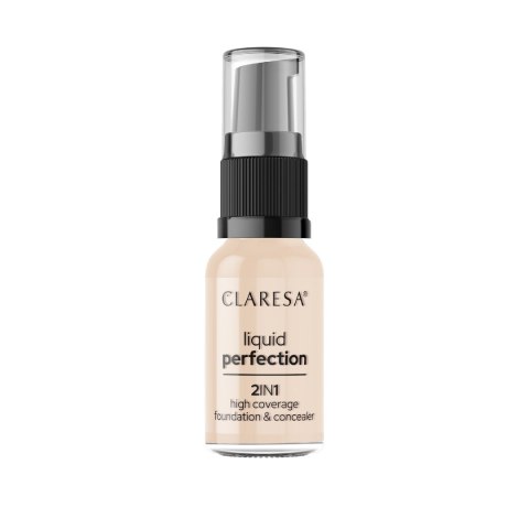 CLARESA Liquid Perfection Korektor i podkład kryjacy 2w1 101,5 Vanilla 18 g