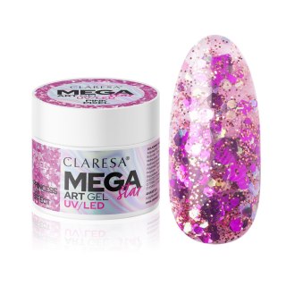 CLARESA N Żel do zdobień - Megastar Pink Pixel 10 g