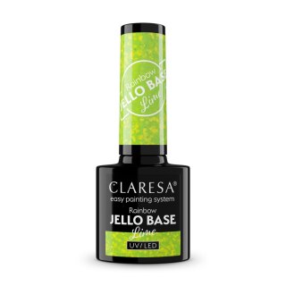 CLARESA Rainbow Jello Base Baza hybrydowa - Lime 5 g