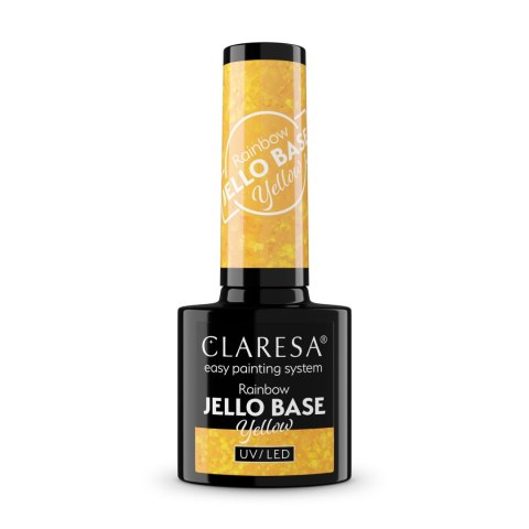 CLARESA Rainbow Jello Base Baza hybrydowa - Yellow 5 g CLARESA Rainbow Jello Base Baza hybrydowa - Yellow 5 g