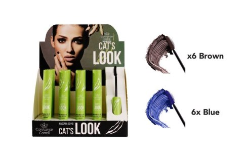 CONSTANCE CARROLL Zestaw - Mascara 12 x Cat`s (6xBlue + 6xBrown) CONSTANCE CARROLL Zestaw - Mascara 12 x Cat`s (6xBlue + 6xBrown)