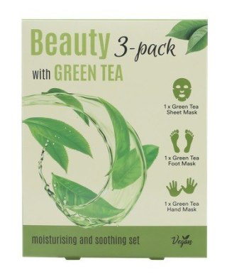 ECHOLUX Beauty 3w1 Green Tea Zestaw maseczek do ciała