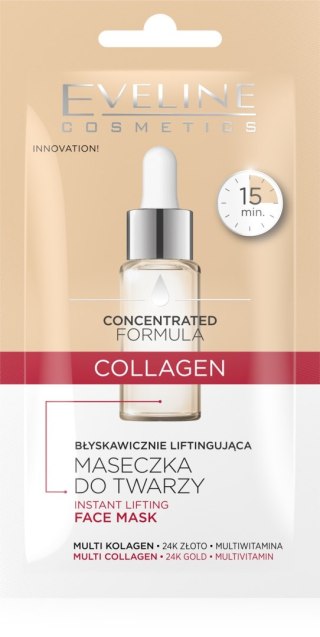 EVELINE Concentrated Formula Maseczka błyskawicznie liftingująca COLLAGEN 8 ml