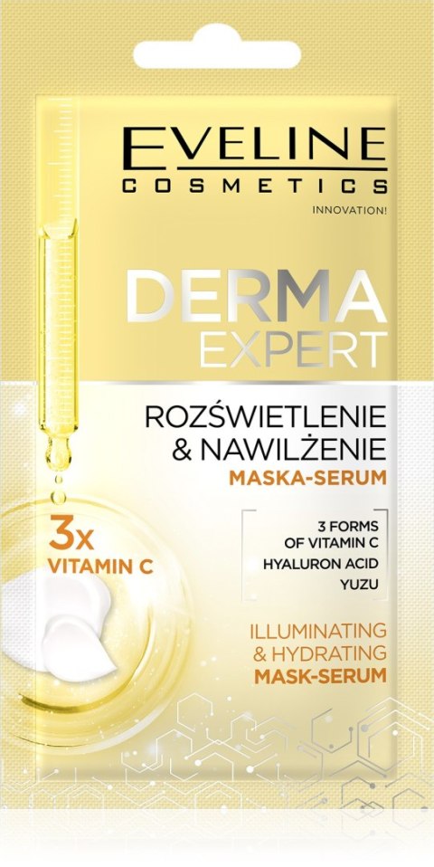 EVELINE Concentrated Formula Maseczka wyrównująca koloryt VITAMIN C 8 ml