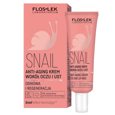 FLOSLEK Snail Krem anti-aging wokół oczu i ust 30 ml