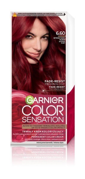 GARNIER Color Sensation Krem koloryzujący nr 6.60 - Intensywny Rubin 1op.