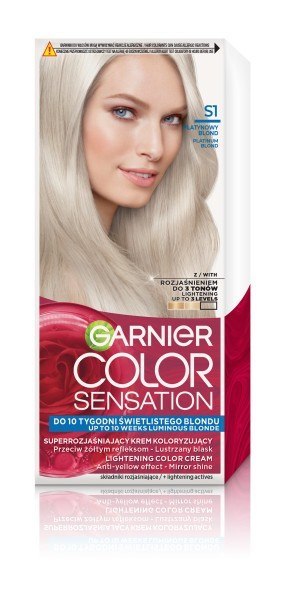GARNIER Color Sensation Krem koloryzujący nr S1 - Platynowy Blond 1op.