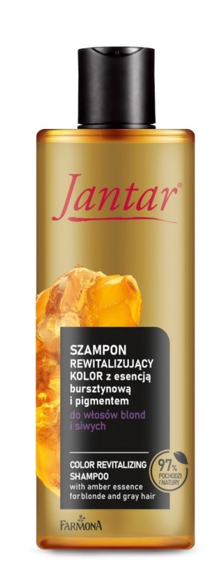 JANTAR Szampon rewitalizujący kolor do włosów blond i siwych z esencją bursztynową 300 ml