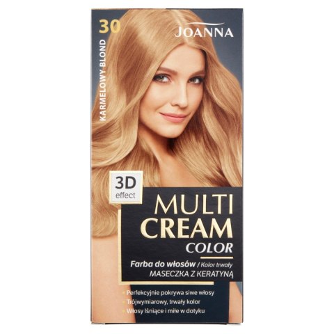 JOANNA Multi Cream Color Farba do włosów nr 30 Karmelowy Blond.