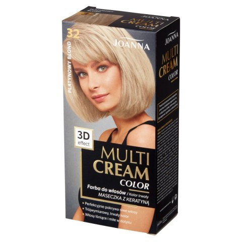 JOANNA Multi Cream Color Farba do włosów nr 32 Platynowy Blond.