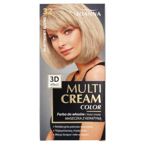 JOANNA Multi Cream Color Farba do włosów nr 32 Platynowy Blond.